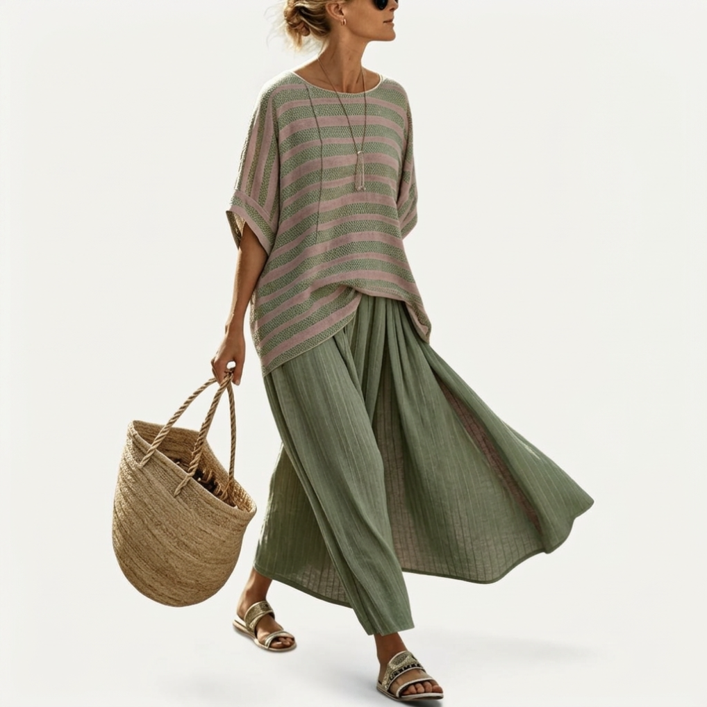 Margot™ Relaxed Top and Wide Skirt Set